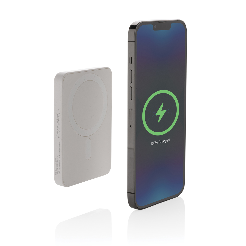 Magnetix 5.000mAh magnetisk powerbank, RCS återvunnen plast - Bild 3