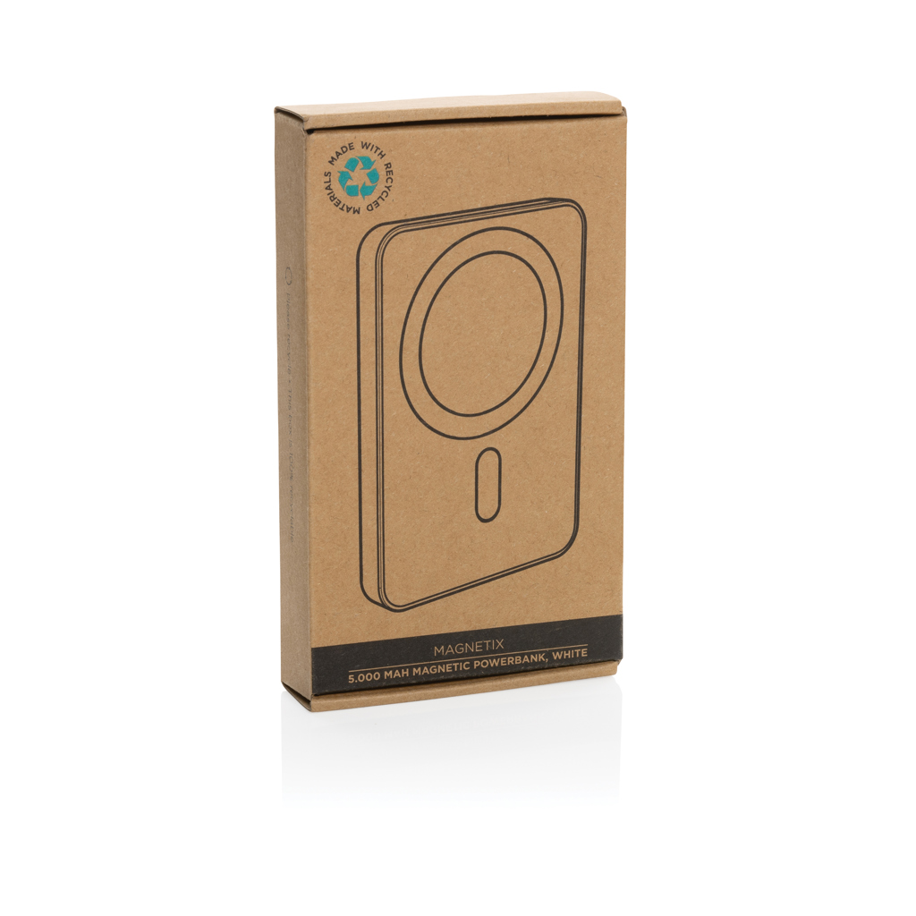 Magnetix 5.000mAh magnetisk powerbank, RCS återvunnen plast - Bild 12