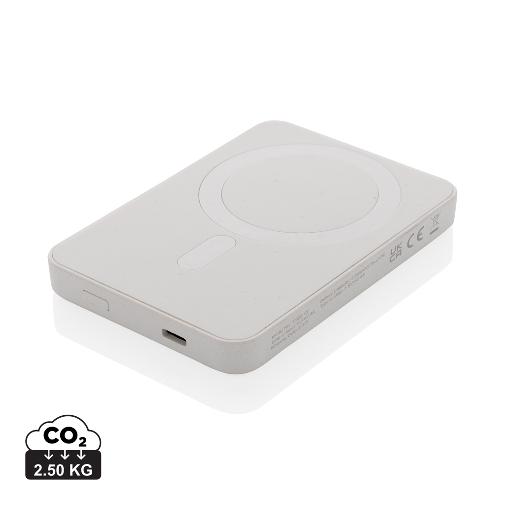 Magnetix 5.000mAh magnetisk powerbank, RCS återvunnen plast