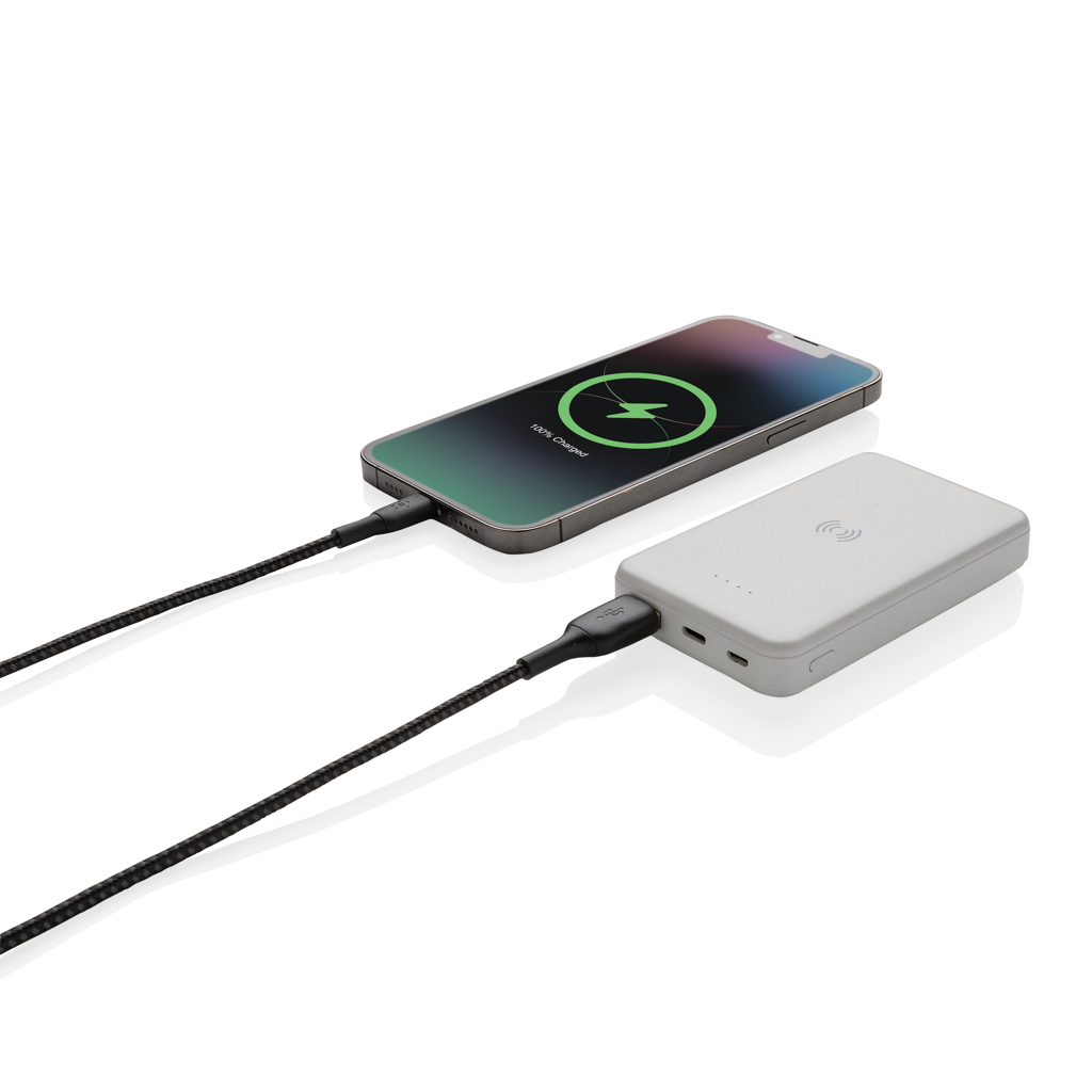 5.000 mAh trådlös powerbank i RCS återvunnen plast - Bild 3