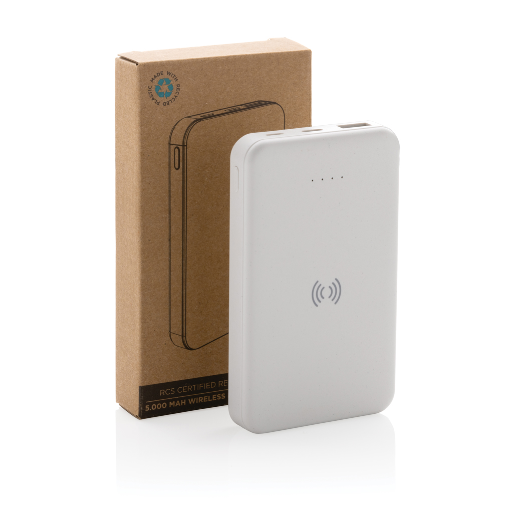 5.000 mAh trådlös powerbank i RCS återvunnen plast - Bild 12