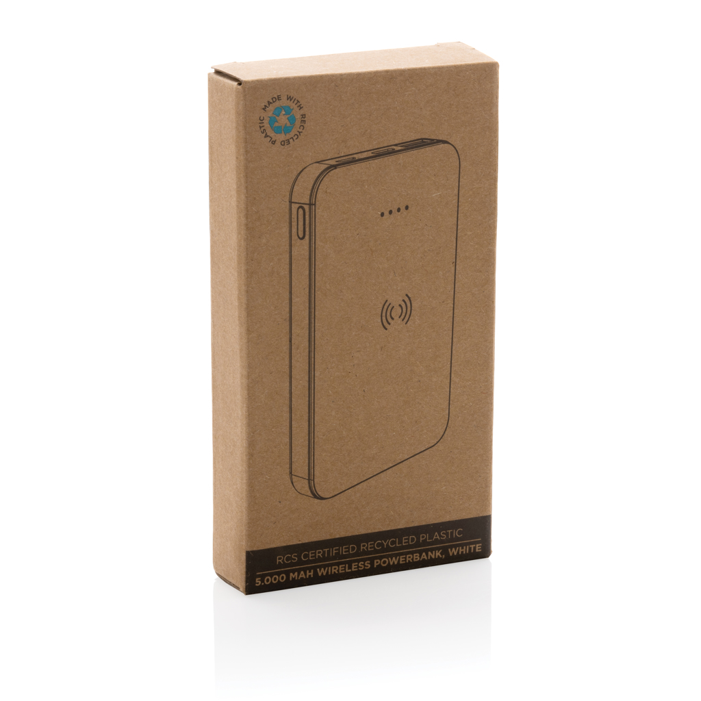 5.000 mAh trådlös powerbank i RCS återvunnen plast - Bild 13